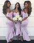 Blush Pink 2019 Cap Sleeve Lace Bridesmaid Dresses Mermaid Party Gowns Ankle Length